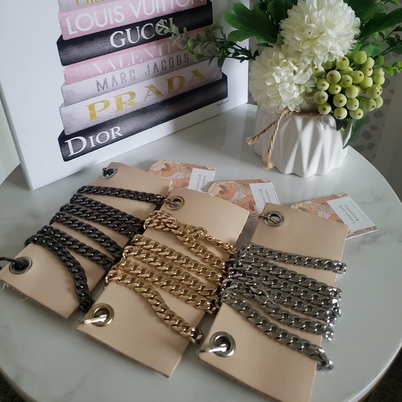 Leather Wallet insert with chain - Picture 9 of 10